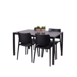 Oporto Base X 80x140 bord m. 4 Salina stole