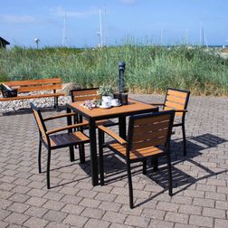 Cafesæt 4 stole Piazza Bra +1 Bra bord