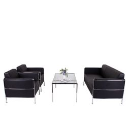 Sofasæt Boston 2x1 pers + 1x3 pers + stort bord