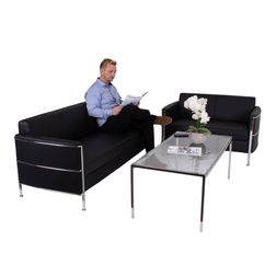 Sofasæt Boston 1x2 pers + 1x3 pers + stort bord