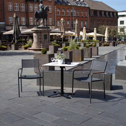 Udendørs cafestol Piazza Rialto sort