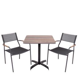 Cafesæt Piazza Bellini+2 Rialto stole