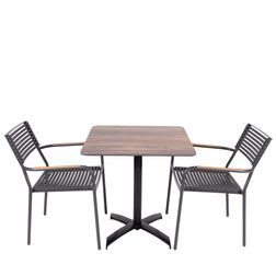 Cafesæt Piazza Bellini+2 Rialto stole