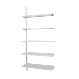 Vægfag CP25, følgefag  m. 5 stålhylder