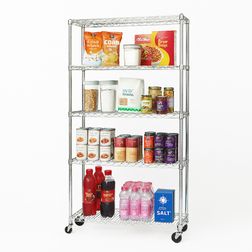 Trådhylde Wirefix 36x91cm, blank