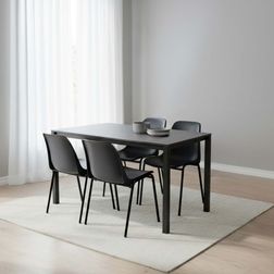 Kantinebord 80x140 bord Oporto Base X m. 4 Oporto Xtra stole