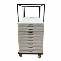 Transportvogn LT inkl. 20 klapborde, hvid