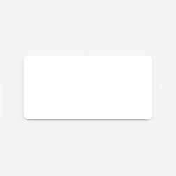 Curve glastavle, 199x99 cm