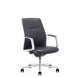 Kontorstol ELC Core læder medium sort