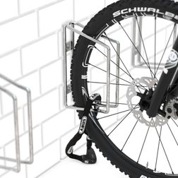 Cykelstativ med 1 bøjle til væg, lige