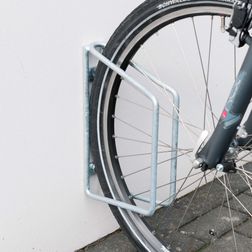 Cykelstativ med 1 bøjle til væg, lige
