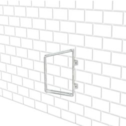 Cykelstativ med 1 bøjle til væg, skrå