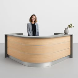 Receptionsdisk Valde, hjørne opstilling