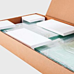 Glasvitrine Diamond 8, hvid