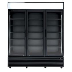 Displaykøleskab Scandomestic SD 1502 BHE, sort