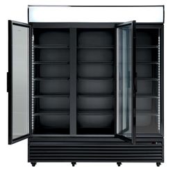 Displaykøleskab Scandomestic SD 1502 BHE, sort