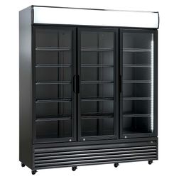 Displaykøleskab Scandomestic SD 1502 BHE, sort