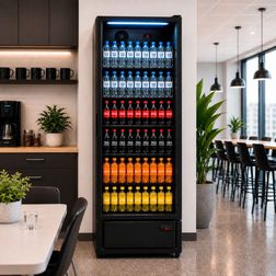 Displaykøleskab INLUX INSD-380BC sort
