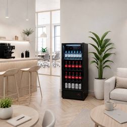 Displaykøleskab INLUX INSD-240BC sort