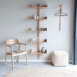 Væghylde Amalfi 5 hylder, bambus