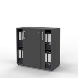 Skydedørsskab Jive med 4 rum