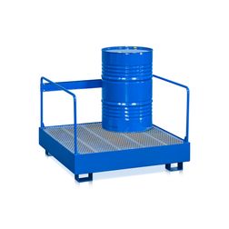 Opsamlingskar m/rækværk til 4 tønder