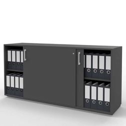 Skydedørsskab Jive med 4 rum