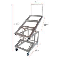 Frugt -& grøntstativ plads til 4 kasser