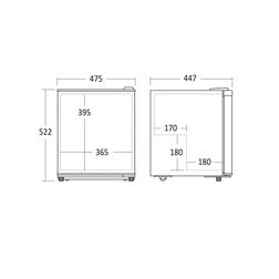 Fryseskab Scandomestic SFS 56 WE