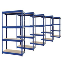 Lagerreol Future 25 45x90x180h blå, Sættilbud 5 stk