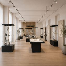 Glasmontre Athene 160, m. 1 hylde