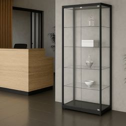 Glasvitrine Diamond 8L, m. lys