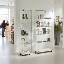 Glasvitrine Trento 1. m/glastop, hvid