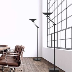 Gulvlampe Dely 2.0 LED Art, sort