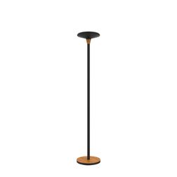 Gulvlampe Baly Bamboo LED, sort
