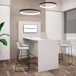Højbord Nuuk Media 80x180, lysegrå