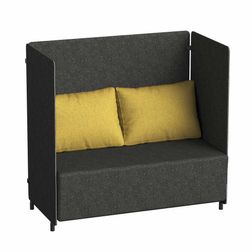 Højrygget sofa, Marena, Antracit