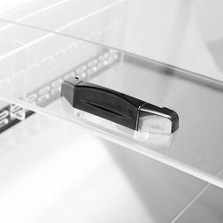 Sort impulskøler Tefcold PDC126 VS SL LED