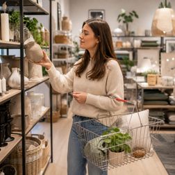 Indkøbskurv i tråd 28 L, elforzinket