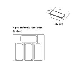 Isdisk Scandomestic SIC4WB, hvid