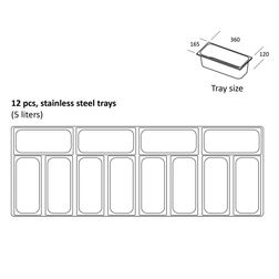 Isdisk Scandomestic SIC12WB, hvid