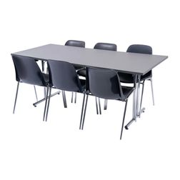 Stabelstol Oporto Xtra, blankt stel