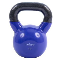 Kettlebell TITAN LIFE 10kg, lilla