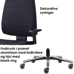 Kontorstol Canadian Ergo XC høj nakkest.