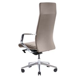 Kontorstol Excellence læder grå/taupe