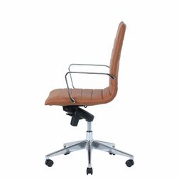 Kontorstol Prestige mellem ryg, cognac brun
