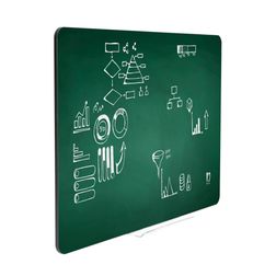 Rammeløs kridttavle 45x57 cm, grøn