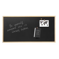 Magnetisk kridttavle Naga 50x100 cm, sort