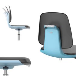 Laboratoriestol Bimos Labsit 2 lyseblå