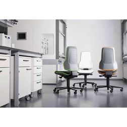 Laboratoriestol Bimos Neon 9573 blå/grå